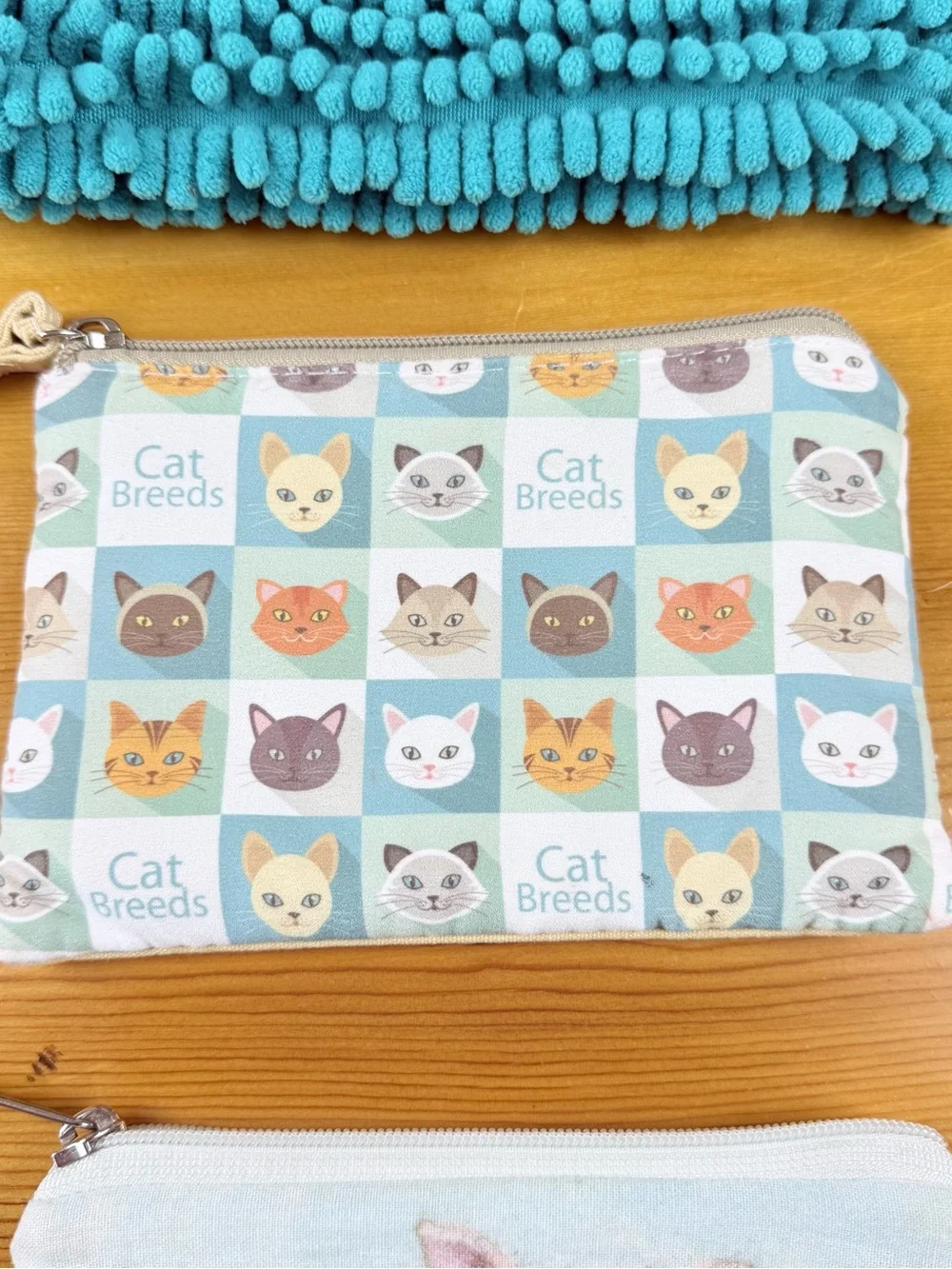Zippered Bags Set of Three  Cats Piglet Yoobi Makeup Travel Organizer